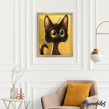 Load image into Gallery viewer, Diamond Painting - Surprised Cat