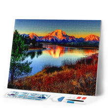 Load image into Gallery viewer, Diamond Painting | Diamond Painting - Mountain Lake | Diamond Painting Landscapes landscapes mountains | FiguredArt