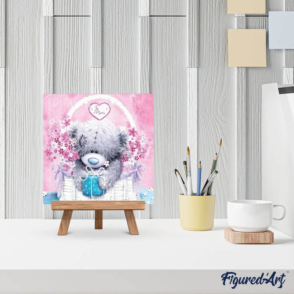 Diamond Painting - Teddy in his Basket