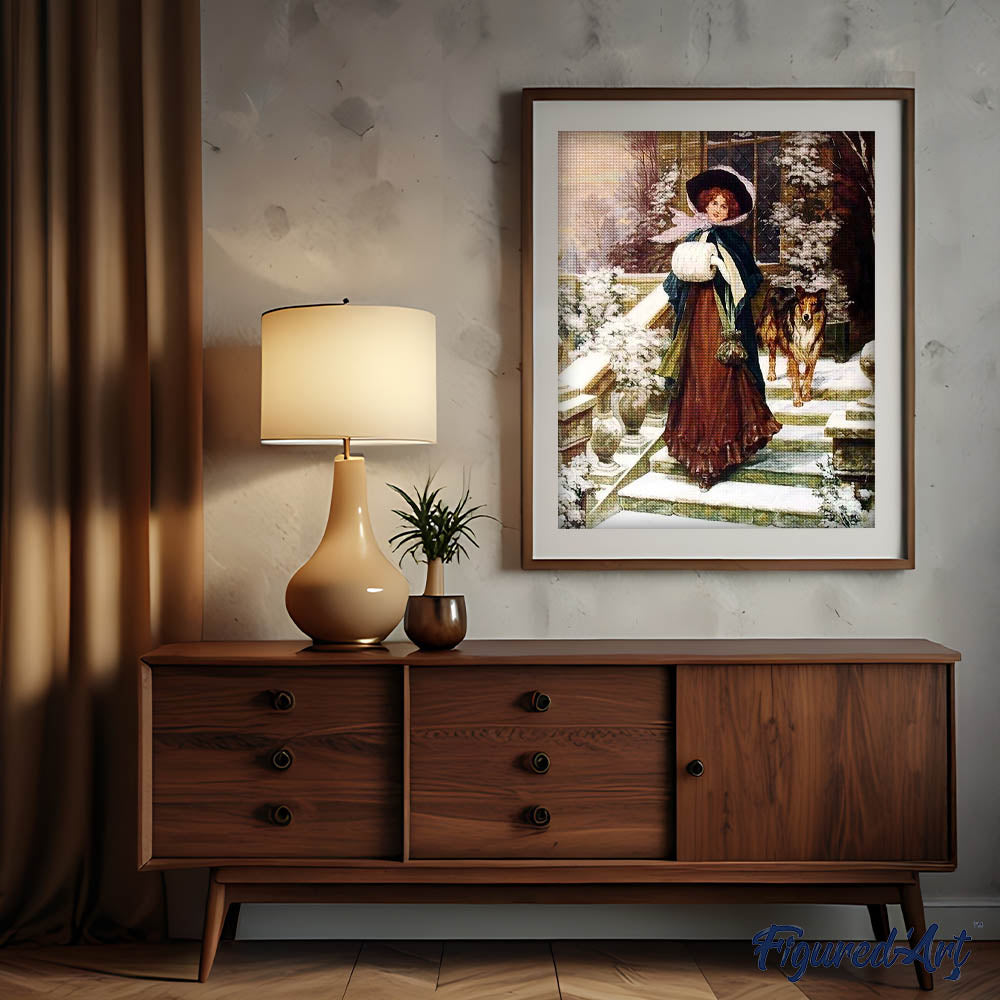 Diamond Painting - Woman and her Dog