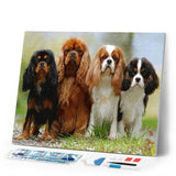 Diamond Painting | Diamond Painting - Puppy Family | animals Diamond Painting Animals | FiguredArt