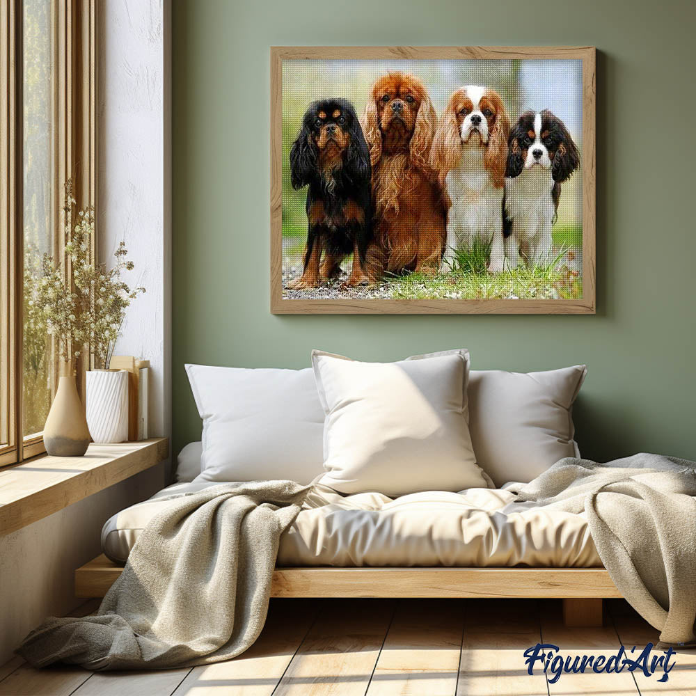 Diamond Painting - Puppy Family