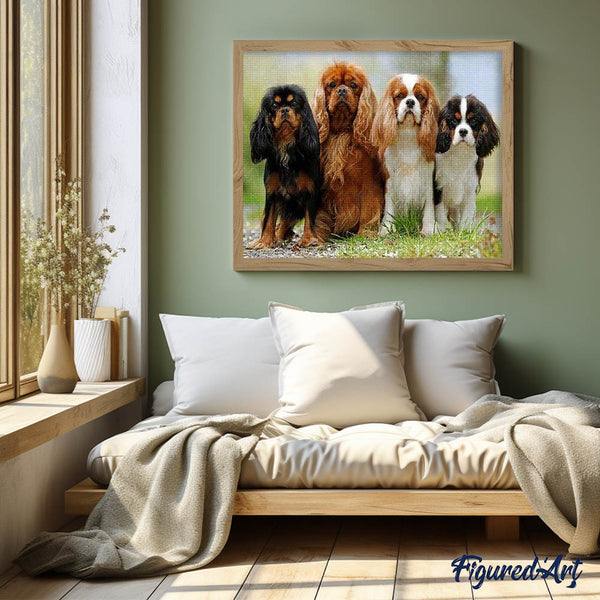 Diamond Painting - Puppy Family