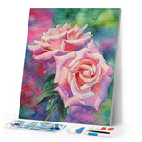 Diamond Painting | Diamond Painting - Blooming roses | Diamond Painting Flowers flowers | FiguredArt