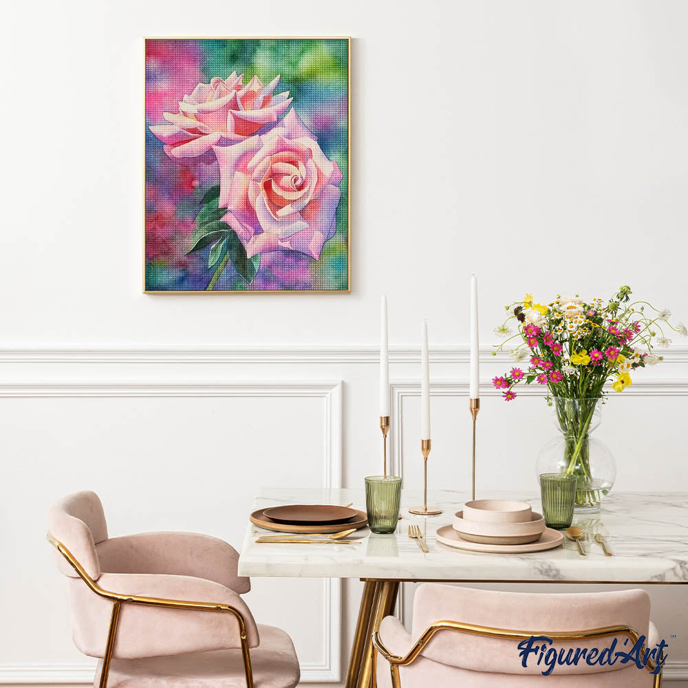 Diamond Painting - Blooming roses
