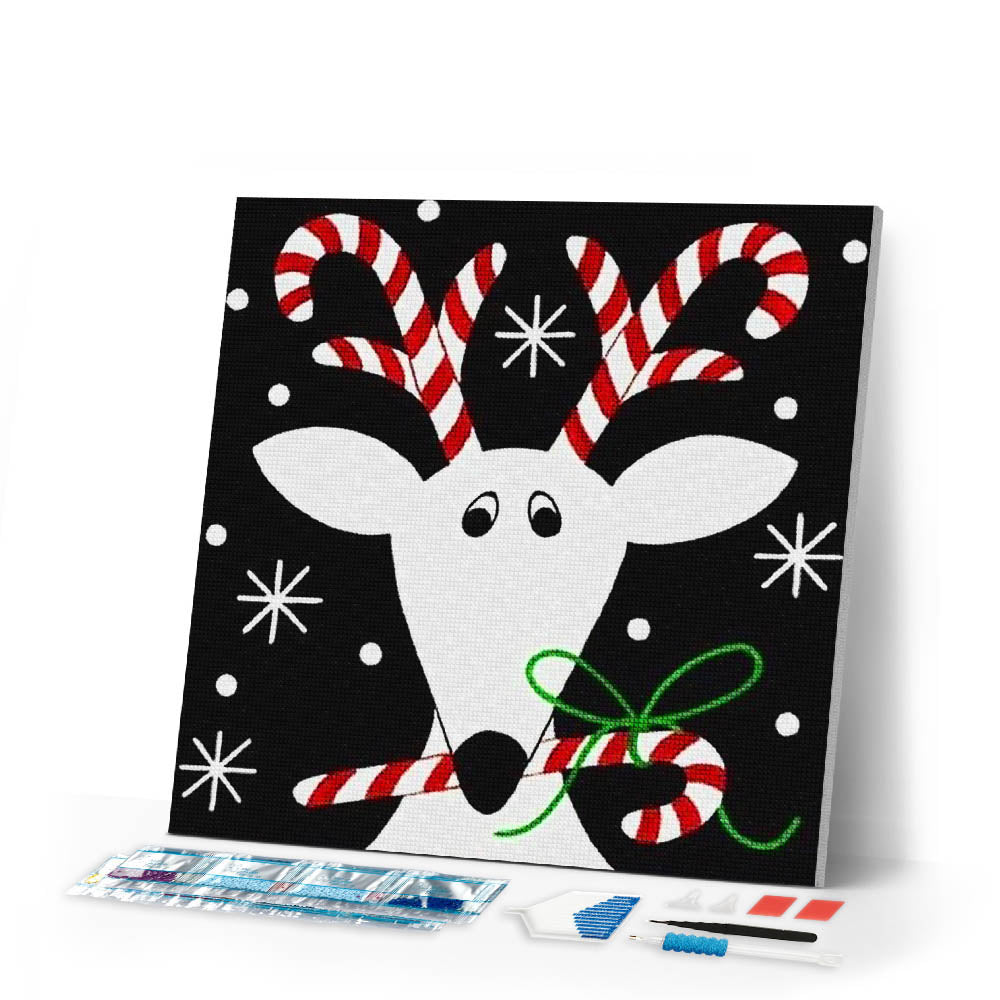Diamond Painting | Diamond Painting - Christmas Reindeer | christmas deer Diamond Painting Other other | FiguredArt