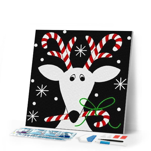 Diamond Painting | Diamond Painting - Christmas Reindeer | christmas deer Diamond Painting Other other | FiguredArt
