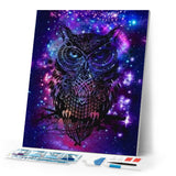Diamond Painting | Diamond Painting - Owl in the Night | animals Diamond Painting Animals owls | FiguredArt