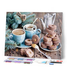 Load image into Gallery viewer, Diamond Painting - Coffee and shortbread cookies