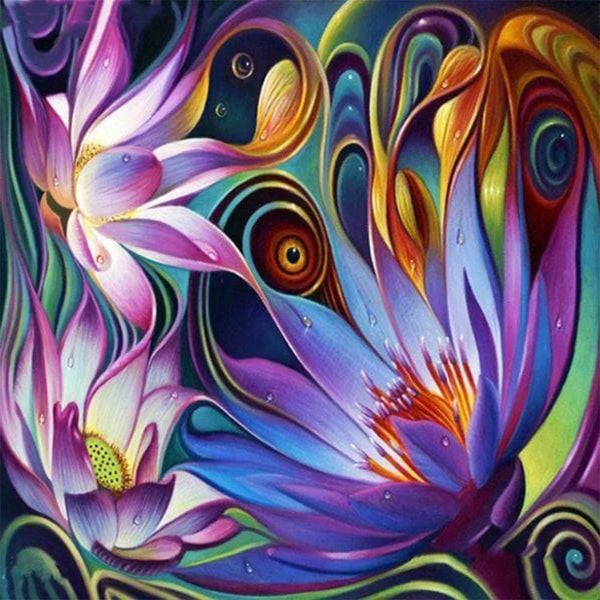 Diamond Painting - Artistic Flowers