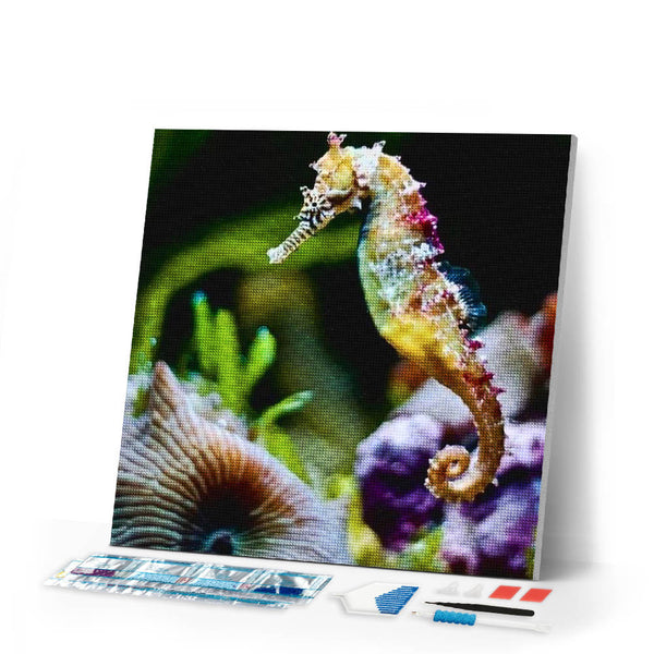 Diamond Painting | Diamond Painting - Seahorse | animals Diamond Painting Animals | FiguredArt