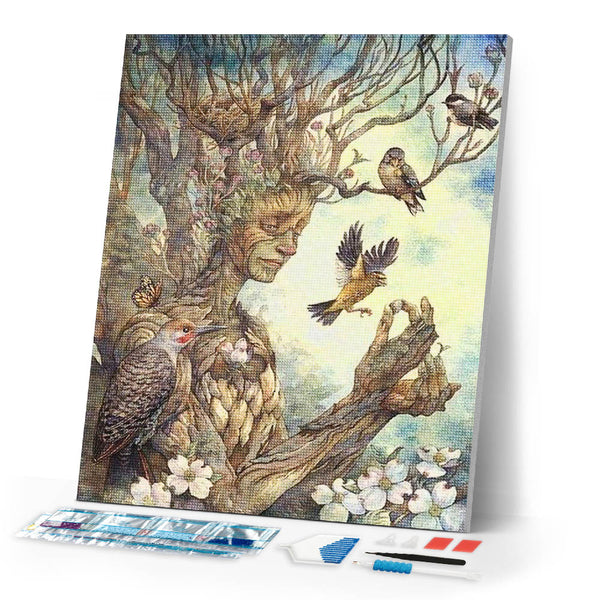 Diamond Painting | Diamond Painting - Female Tree | animals Diamond Painting Animals trees | FiguredArt