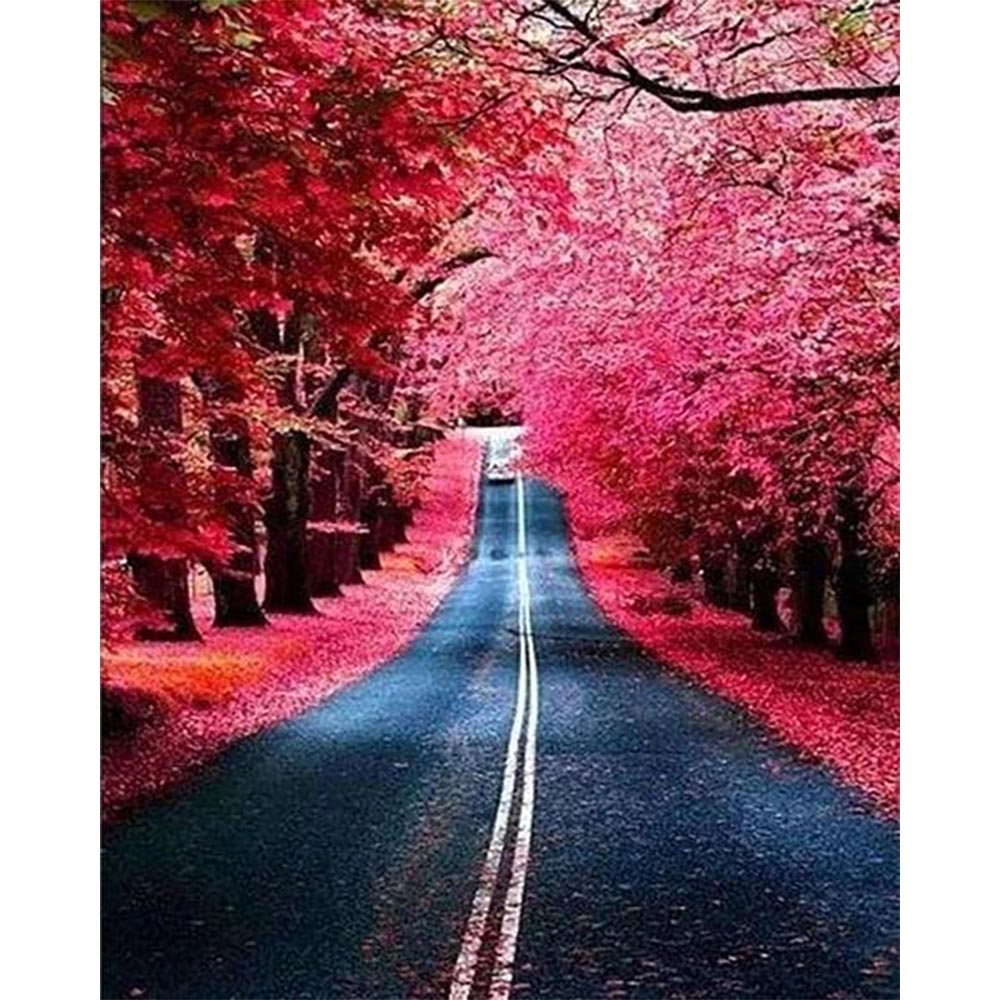 Diamond Painting - Road in Autumn