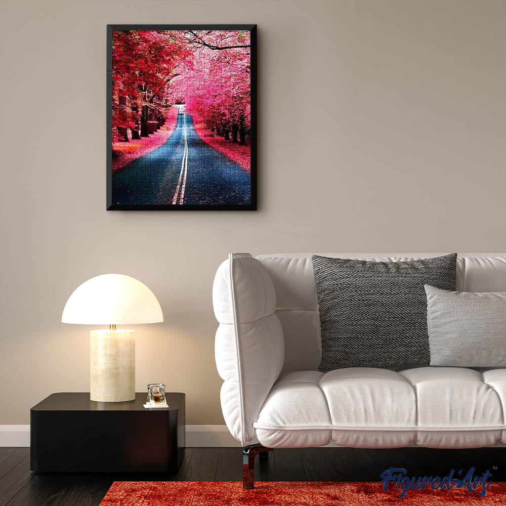 Diamond Painting - Road in Autumn