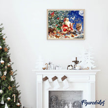 Load image into Gallery viewer, Diamond Painting - Santa and Animals