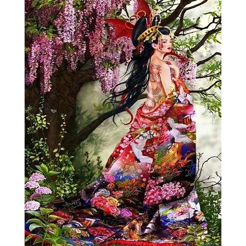 Diamond Painting - Flower Dress