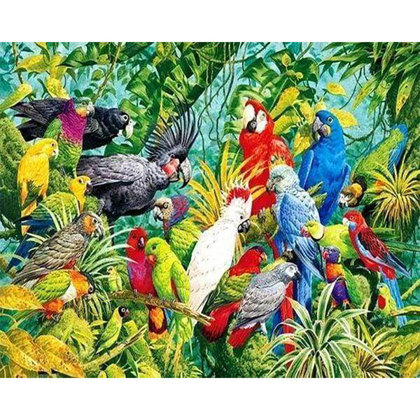Diamond Painting - Parrots