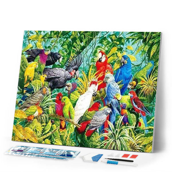 Diamond Painting | Diamond Painting - Parrots | animals birds Diamond Painting Animals parrots | FiguredArt