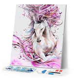 Diamond Painting | Diamond Painting - Pink Horse | animals Diamond Painting Animals horses | FiguredArt