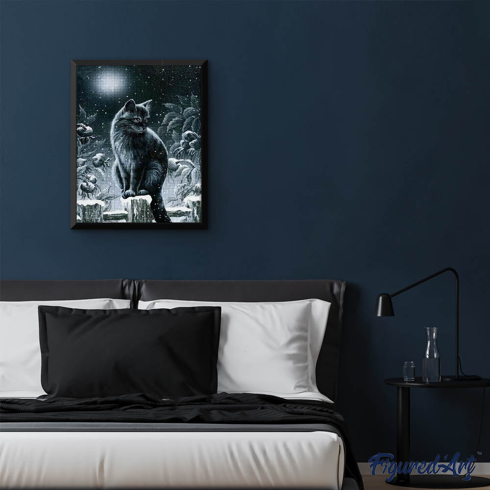 Diamond Painting - Cat in the Snow