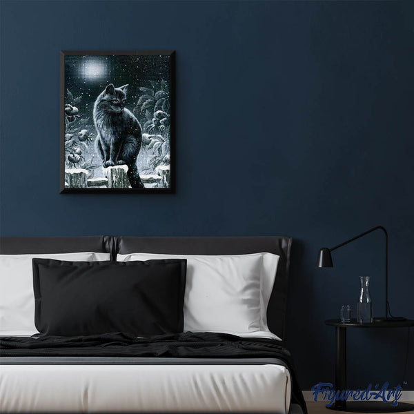 Diamond Painting - Cat in the Snow