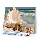 Diamond Painting | Diamond Painting - Shells along the Water | animals Diamond Painting Animals | FiguredArt