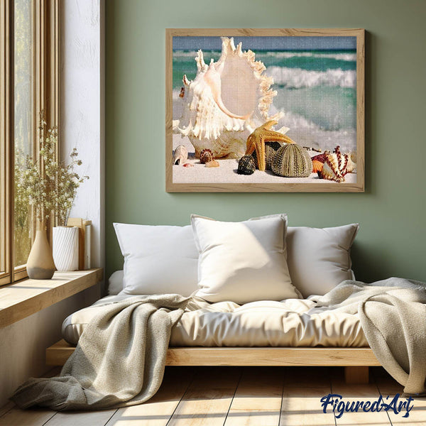 Diamond Painting - Shells along the Water