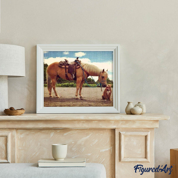 Diamond Painting - Horse and Dog