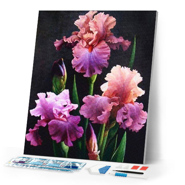 Diamond Painting | Diamond Painting - Blooming Iris | Diamond Painting Flowers flowers | FiguredArt