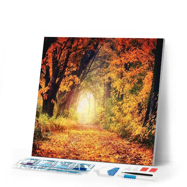 Diamond Painting | Diamond Painting - Walk in Forest | Diamond Painting Landscapes landscapes | FiguredArt