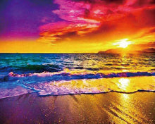 Load image into Gallery viewer, Diamond Painting - Sunset at the Beach