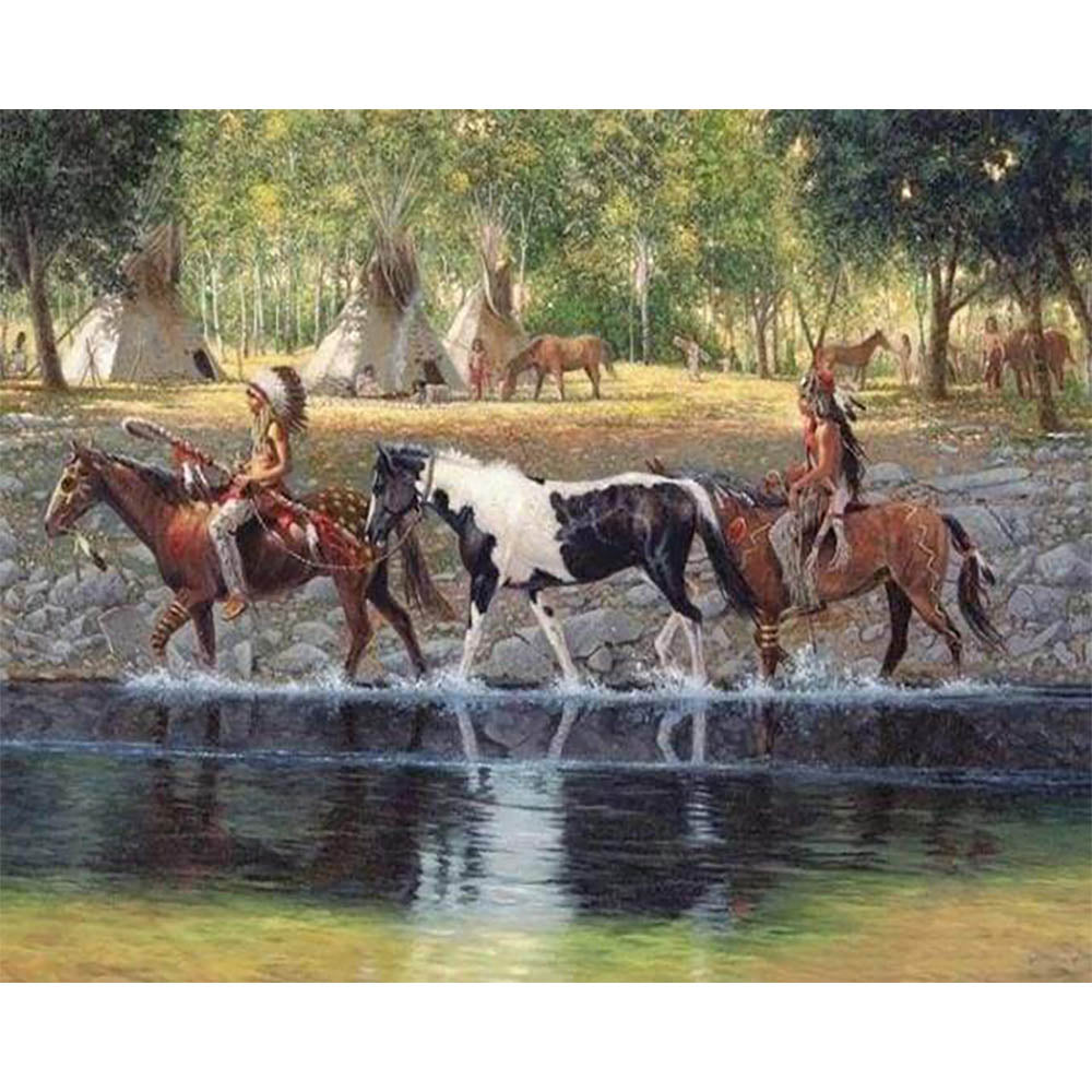 Diamond Painting - Indian Tribe