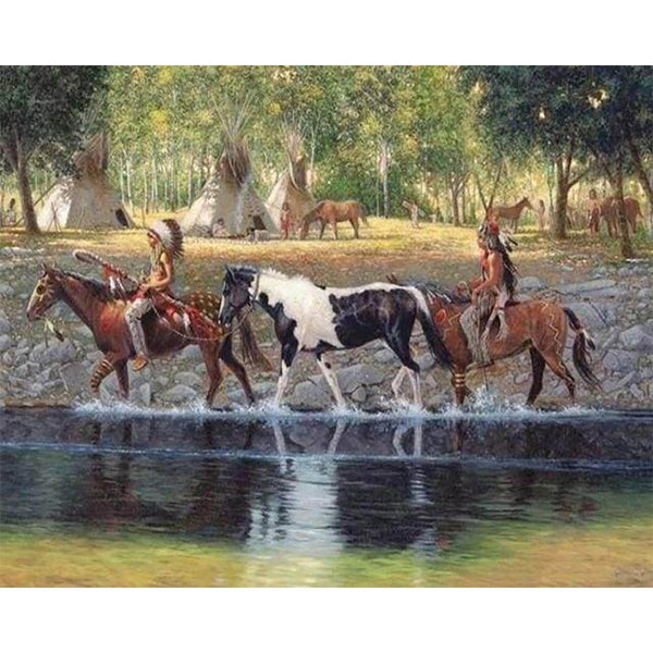 Diamond Painting - Indian Tribe