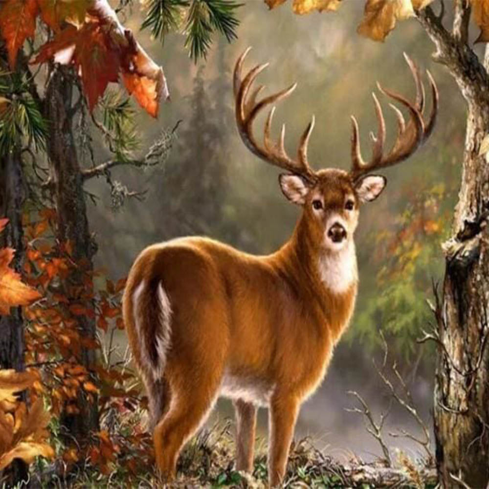 Diamond Painting - Deer on the lookout