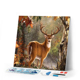 Diamond Painting | Diamond Painting - Deer on the lookout | animals Diamond Painting Animals | FiguredArt