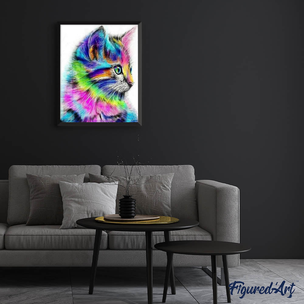 Diamond Painting - Colorful Kitten