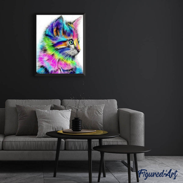 Diamond Painting - Colorful Kitten