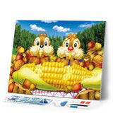 Diamond Painting | Diamond Painting - Corn Tasting | animals Diamond Painting Animals | FiguredArt