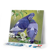 Diamond Painting | Diamond Painting - Pigeons in love | animals Diamond Painting Animals | FiguredArt