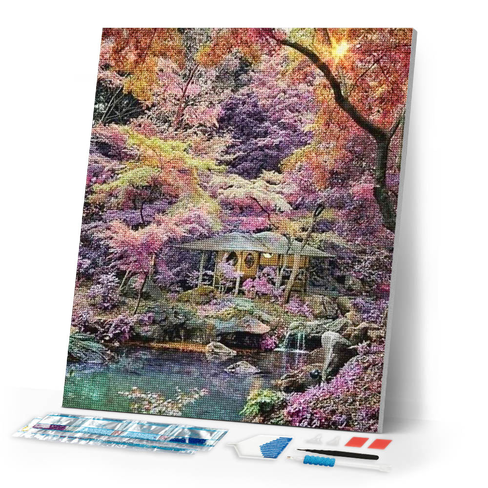 Diamond Painting | Diamond Painting - Paradise Forest | Diamond Painting Landscapes landscapes | FiguredArt