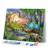 Diamond Painting | Diamond Painting - Dinosaurs | animals Diamond Painting Animals dinosaurs | FiguredArt