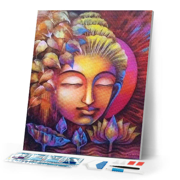 Diamond Painting | Diamond Painting - Colorful Buddha | Diamond Painting Religion religion | FiguredArt