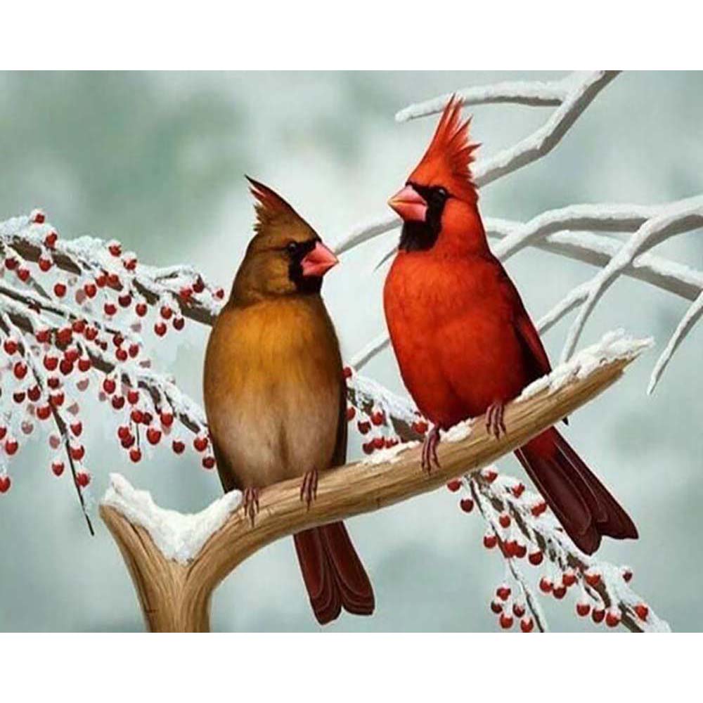 Diamond Painting - Little Birds on Branch