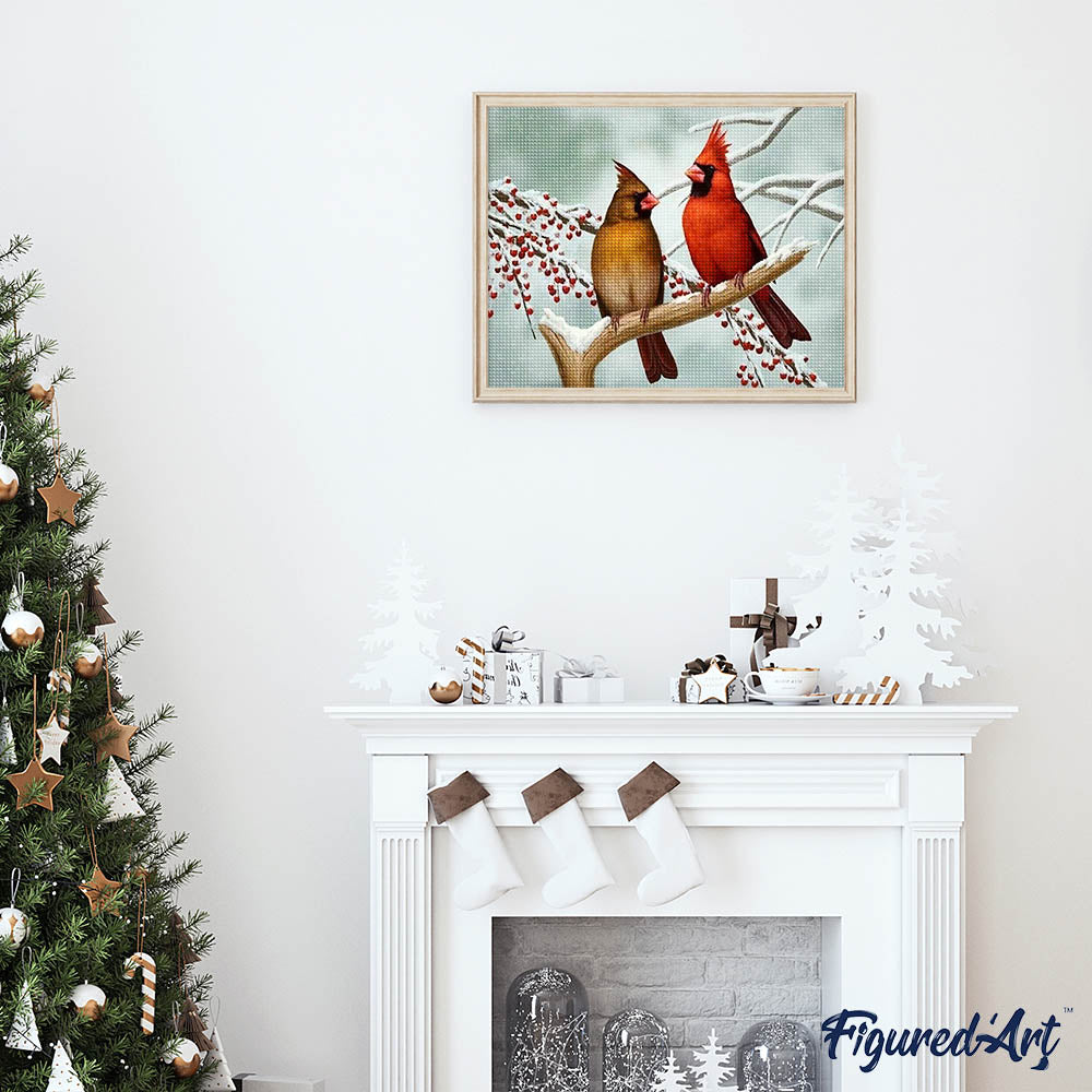 Diamond Painting - Little Birds on Branch