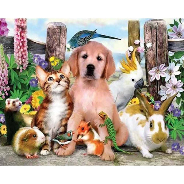 Diamond Painting - Animal Family