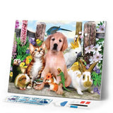 Diamond Painting | Diamond Painting - Animal Family | animals Diamond Painting Animals | FiguredArt