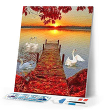 Load image into Gallery viewer, Diamond Painting | Diamond Painting - Wooden Pontoon and Sunset | Diamond Painting Landscapes landscapes | FiguredArt