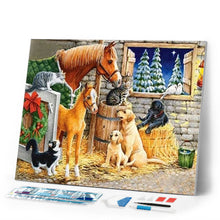 Load image into Gallery viewer, Diamond Painting | Diamond Painting - Stable | animals Diamond Painting Animals | FiguredArt