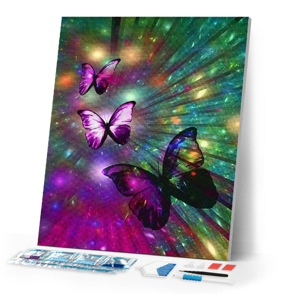 Diamond Painting | Diamond Painting - Flight of Butterflies | animals butterflies Diamond Painting Animals | FiguredArt