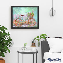 Load image into Gallery viewer, Diamond Painting - Flower-filled Bicycle